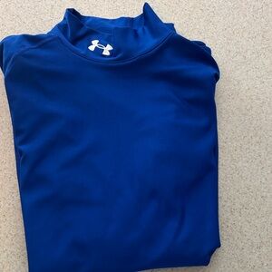 Under Armour Royal Blue compression cold gear Top. Size large